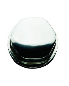Schmitt Faux Center Nut - Chrome/Plastic - 1/2"& 3/4" Base - For Cast Steering Wheels