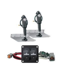 Lenco 12" x 12" Standard Trim Tab Kit w/Double Rocker Switch Kit