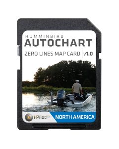 Humminbird AutoChart Zero Lines Map Card