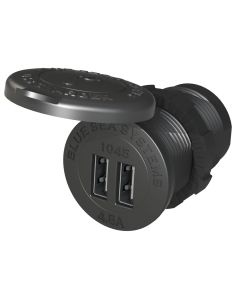 Blue Sea 1045 12/24V Dual USB Charger - 1-1/8" Socket Mount