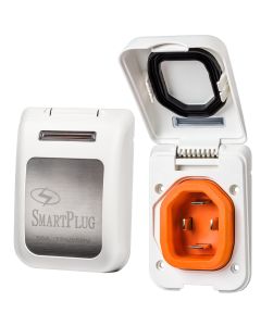 SmartPlug 50 Amp Non Metallic White Inlet - Boat & RV Side