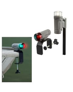 Attwood PaddleSport Portable Navigation Light Kit - C-Clamp, Screw Down or Adhesive Pad - Gray
