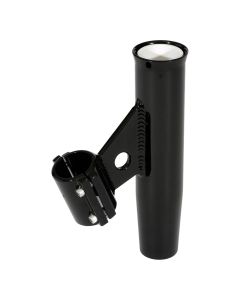 Lee's Clamp-On Rod Holder - Black Aluminum - Vertical Mount - Fits 2.375" O.D. Pipe