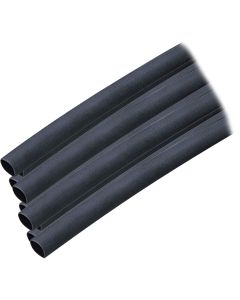 Ancor Adhesive Lined Heat Shrink Tubing (ALT) - 1/4" x 6" - 10-Pack - Black