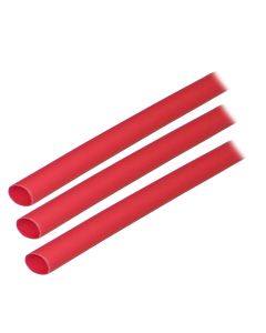 Ancor Adhesive Lined Heat Shrink Tubing (ALT) - 1/4" x 3" - 3-Pack - Red