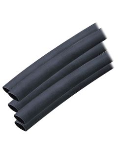 Ancor Adhesive Lined Heat Shrink Tubing (ALT) - 3/8" x 6" - 5-Pack - Black