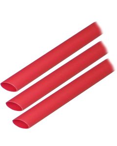 Ancor Adhesive Lined Heat Shrink Tubing (ALT) - 3/8" x 3" - 3-Pack - Red