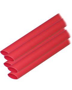 Ancor Adhesive Lined Heat Shrink Tubing (ALT) - 3/8" x 12" - 5-Pack - Red