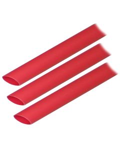 Ancor Adhesive Lined Heat Shrink Tubing (ALT) - 1/2" x 3" - 3-Pack - Red
