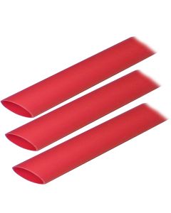 Ancor Adhesive Lined Heat Shrink Tubing (ALT) - 3/4" x 3" - 3-Pack - Red