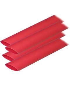 Ancor Adhesive Lined Heat Shrink Tubing (ALT) - 3/4" x 12" - 4-Pack - Red