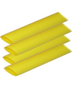 Ancor Adhesive Lined Heat Shrink Tubing (ALT) - 3/4" x 12" - 4-Pack - Yellow
