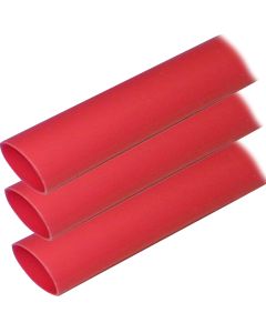 Ancor Adhesive Lined Heat Shrink Tubing (ALT) - 1" x 12" - 3-Pack - Red