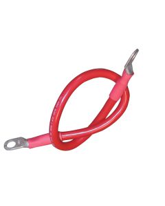 Ancor Battery Cable Assembly, 2 AWG (34mm&#178;) Wire, 3/8" (9.5mm) Stud, Red - 18" (45.7cm)