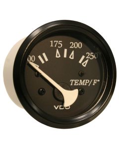 VDO Cockpit Marine 52mm (2-1/16") 250&deg; F Water Temperature Gauge - Black Dial/Bezel