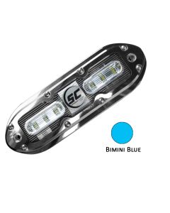 Shadow-Caster SCM-6 LED Underwater Light w/20' Cable - 316 SS Housing - Bimini Blue