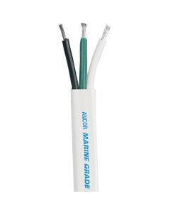 Ancor White Triplex Cable - 8/3 AWG - Flat - 100'