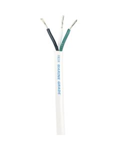 Ancor White Triplex Cable - 12/3 AWG - Round - 100'