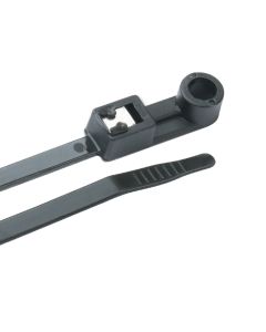 Ancor Mounting Self-Cutting Cable Ties - 8" - UV Black - 20-Pack
