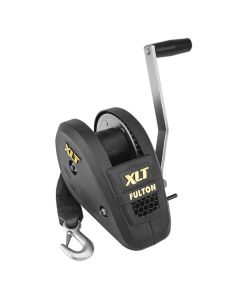 Fulton 1800lb Single Speed Winch w/20' Strap Included - Black Cover