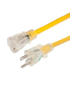Marinco 14/3 Lighted Extension Cord - Non-Locking - 15A - 25'