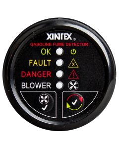 Xintex Gasoline Fume Detector & Blower Control w/Plastic Sensor - Black Bezel Display
