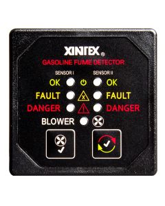 Xintex Gasoline Fume Detector & Blower Control w/2 Plastic Sensors - Black Bezel Display