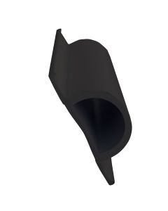 Dock Edge Standard "D" PVC Profile - 16' Roll - Black