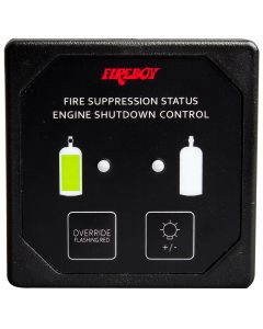 Xintex Deluxe Helm Display w/Membrane Switch, Remote Horn & LEDs f/Engine Shutdown System - Black Bezel Display