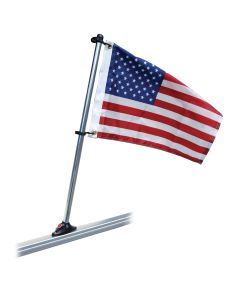 Taylor Made Pontoon 24" Flag Pole Mount & 12" x 18" US Flag