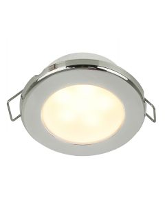 Hella Marine EuroLED 75 3" Round Spring Mount Down Light - Warm White LED - Stainless Steel Rim - 12V