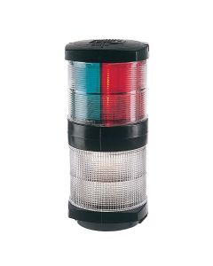 Hella Marine Tri-Color Navigation Light/Anchor Navigation Lamp- Incandescent - 2nm - Black Housing - 12V