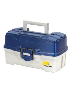Plano 2-Tray Tackle Box w/Dual Top Access - Blue Metallic/Off White