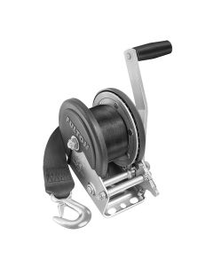 Fulton 1500lb Single Speed Winch w/20' Strap & Cover