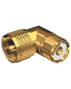 Shakespeare Right Angle Connector - PL-259 to SO-239 Adapter