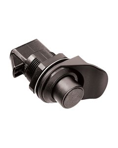 Southco Non-Locking Flush/Knob Latch - Black Plastic