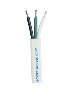 Ancor White Triplex Cable - 14/3 AWG - 500'