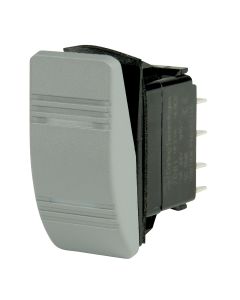 BEP DPDT Contura Switch - 2-Amber LEDs - Gray - ON/ON