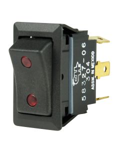 BEP SPDT Rocker Switch - 2-LEDs - 12V/24V - ON/OFF/ON
