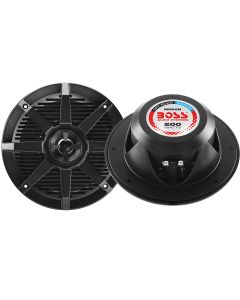 Boss Audio MR62B 6.5" 2-Way 200W Marine Full Range Speaker - Black - Pair