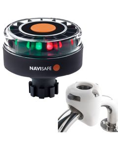 Navisafe Navilight Tricolor 2NM w/Navibolt Base & Rail Mount - White