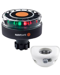 Navisafe Navilight Tricolor 2NM w/Navibolt Base & Vertical Mount - White