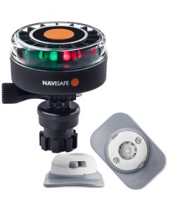 Navisafe Navilight 2NM Tricolor w/Navimount Base & RIB Mount - White