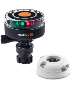 Navisafe Navilight 2NM Tricolor w/Navimount Base & Horizontal Mount - White