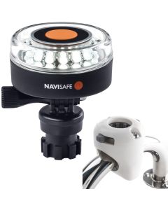 Navisafe Navilight 360 degree 2NM White w/Navimount Base & Rail Mount - White