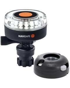 Navisafe Navilight 360 degree 2NM White w/Navimount Base & Horizontal Mount - Black