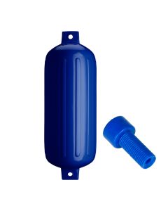 Polyform G-6 Twin Eye Fender 11" x 30" - Cobalt Blue w/Air Adapter