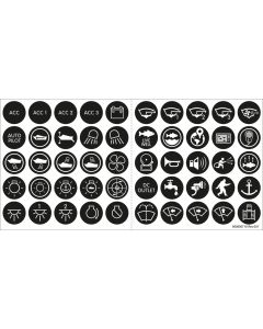 Blue Sea 4230 Push Button Switch Label Kit