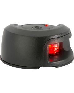 Attwood LightArmor Deck Mount Navigation Light - Black Composite - Port (red) - 2NM