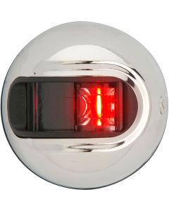 Attwood LightArmor Vertical Surface Mount Navigation Light - Port (red) - Stainless Steel - 2NM